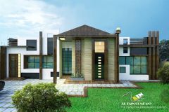 تصميم-منزل-مساحة-270-متر-مربع-طابق-واحد-ظمن-مساحة-بستان-في-محافظة-البصرة-ابي-الخصيب